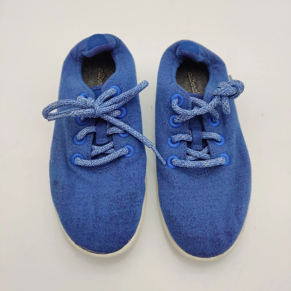 Allbirds Womens Gorpcore Minimalist Eco Wool Runner Sneaker 6 Blue Walking Shoes